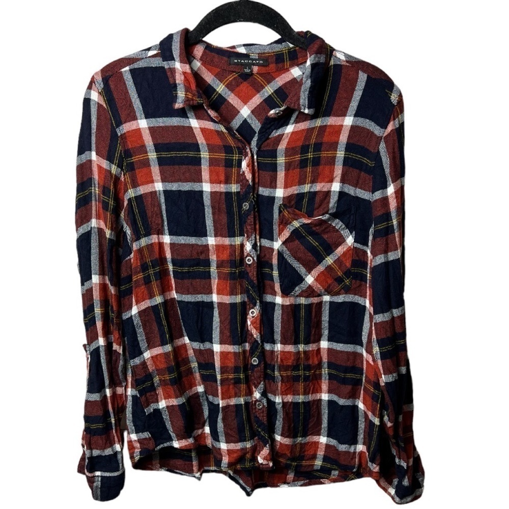 Staccato Plaid Flannel Large
